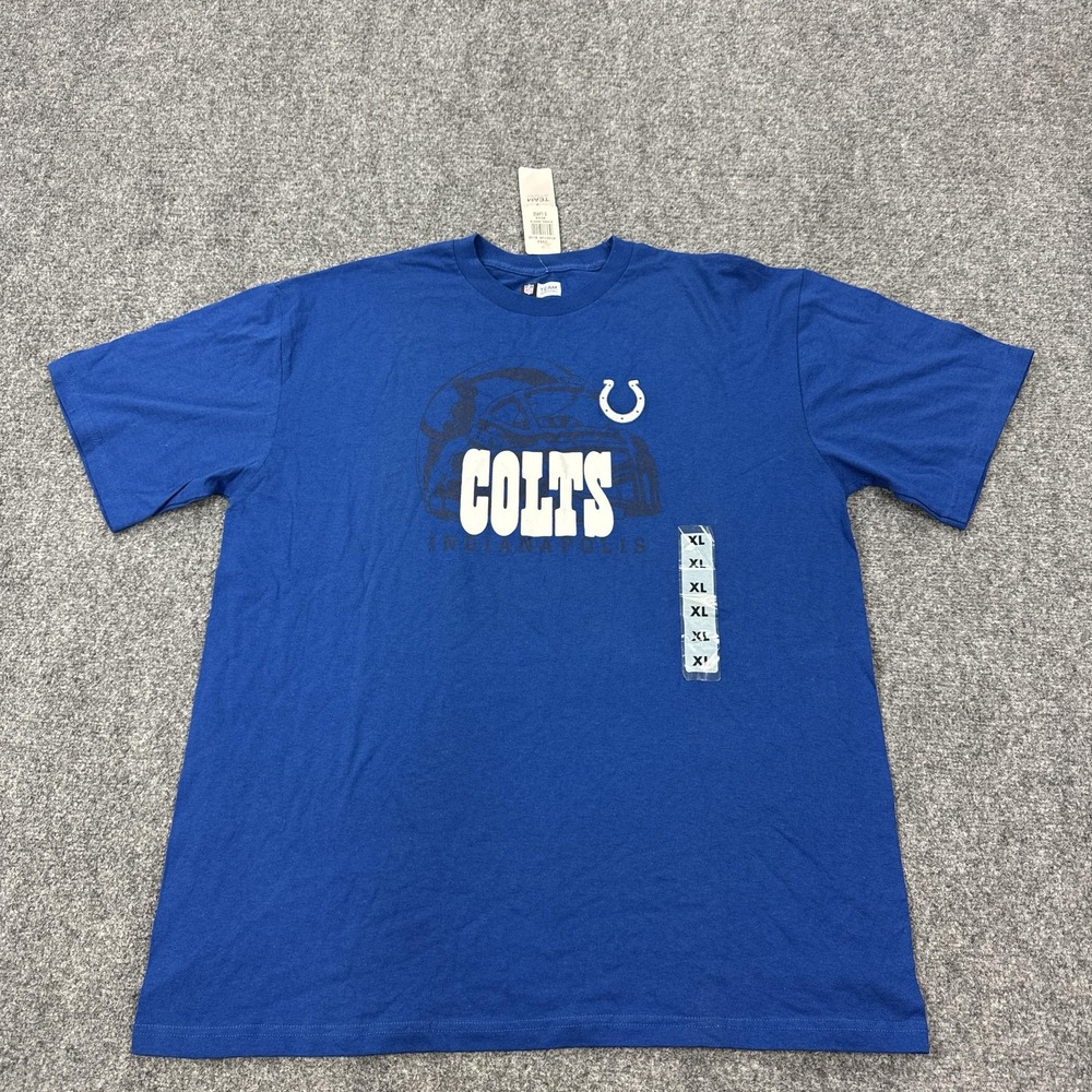 Indianapolis Colts Shirt Mens XL Blue NFL Football NFL Team Apparel Graphic Tee